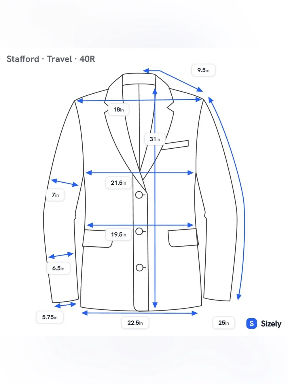 Stafford Navy Suit - Travel Classic Fit